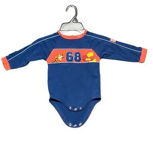 Disney Baby Winnie the Pooh Tigger Football "68" Long Sleeve One Piece 12M